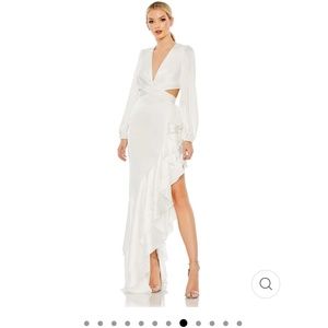 Mac Duggal Cut out Asymmetrical Dress